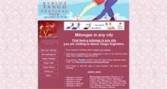 Desktop Screenshot of milongas-in.com